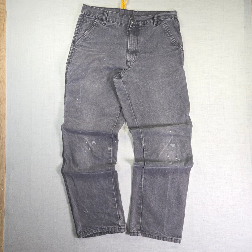 Craftsman Carpenter Pants Men's 32x32" Gray Utility Distressed Workwear Jeans